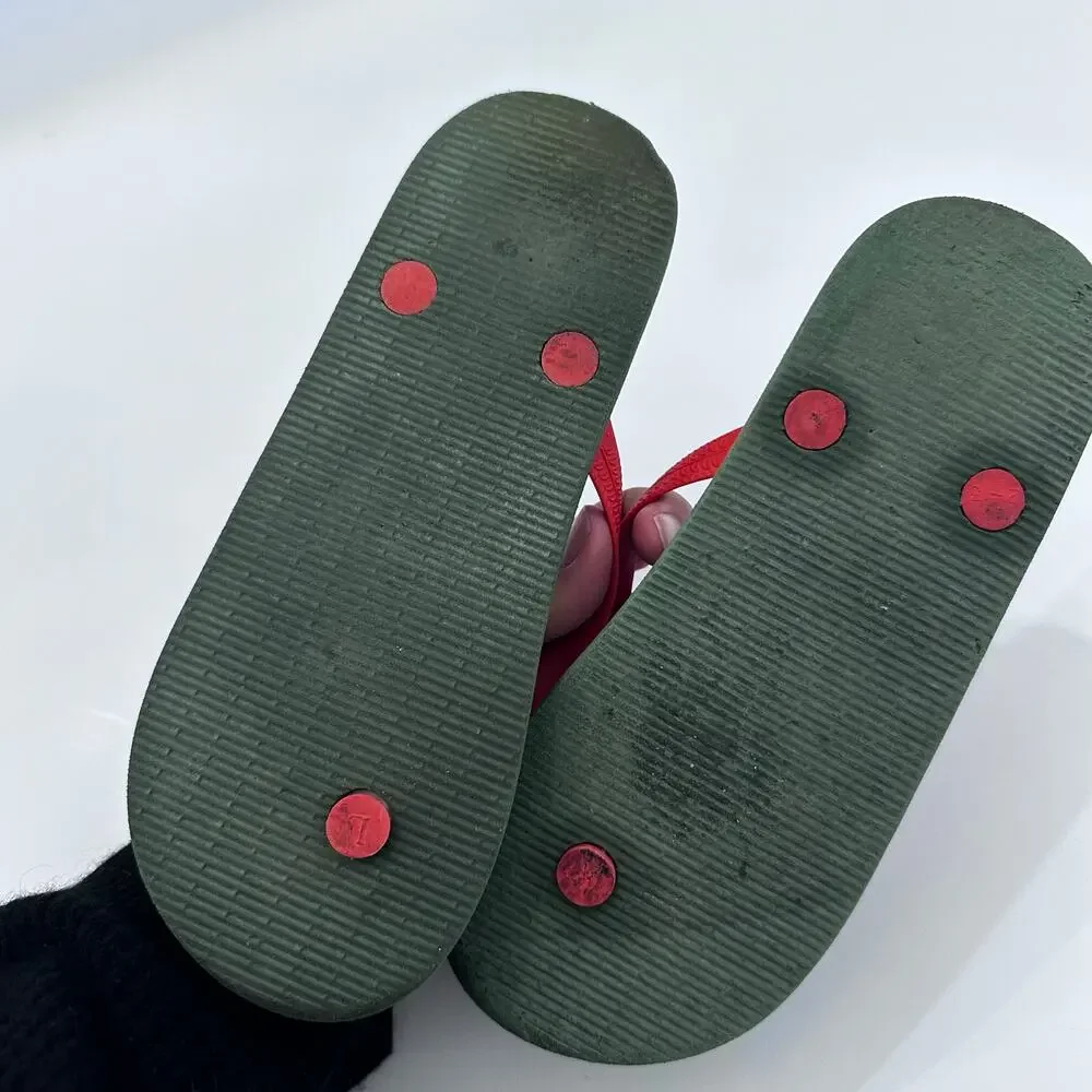 Cat & Jack Sam Green Camo Flip Flop Sandals